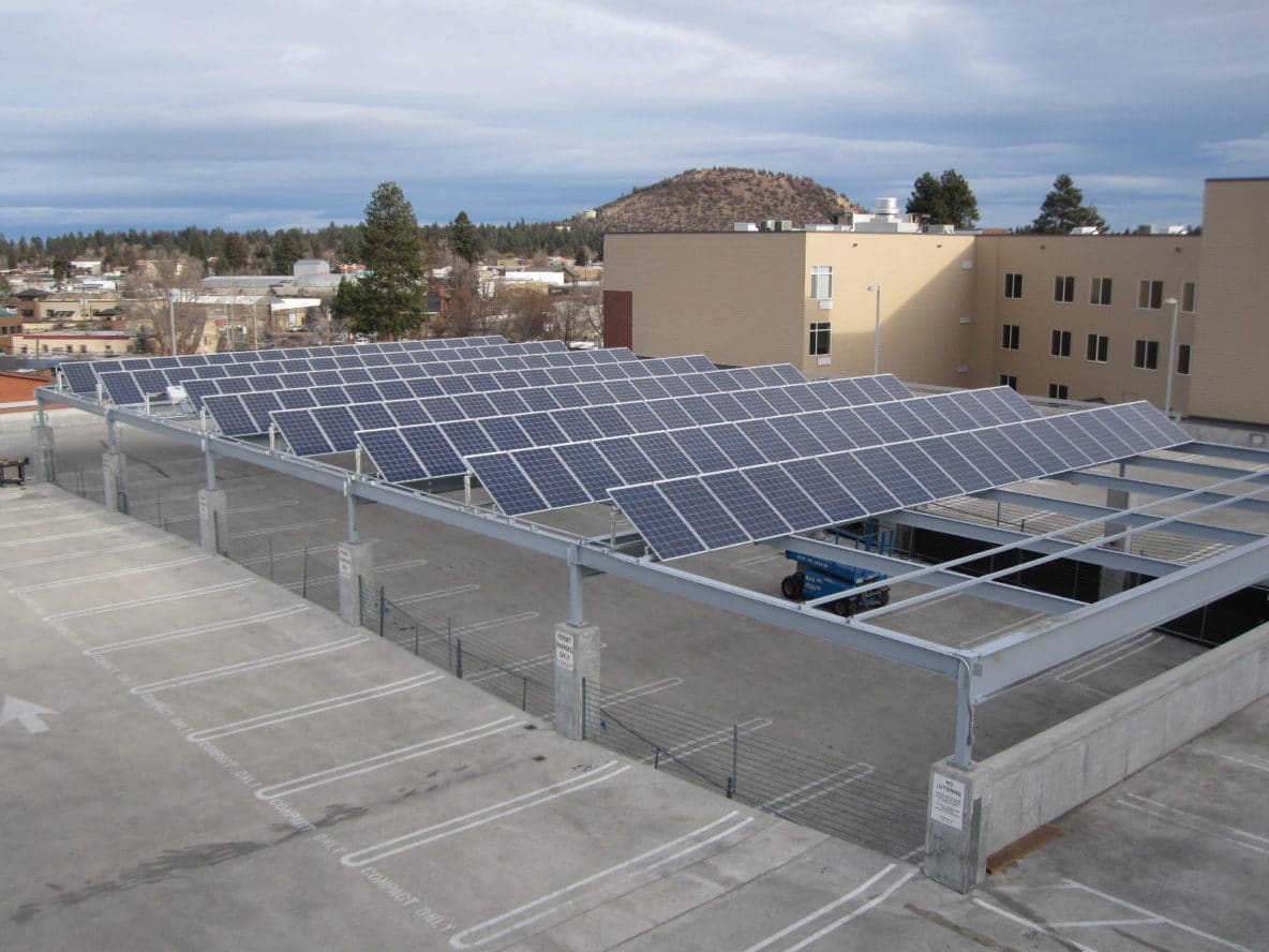 35 KW Solar Panel System for Bend Centennial Parking Plaza