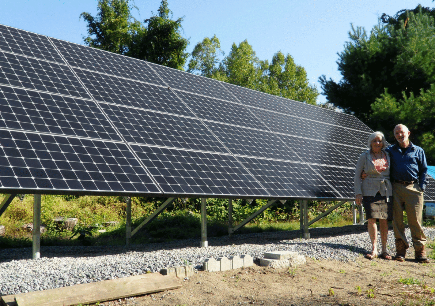 5.76 KW Ground Mounted Solar Panel in Wayland MA - Sunlight Solar Energy