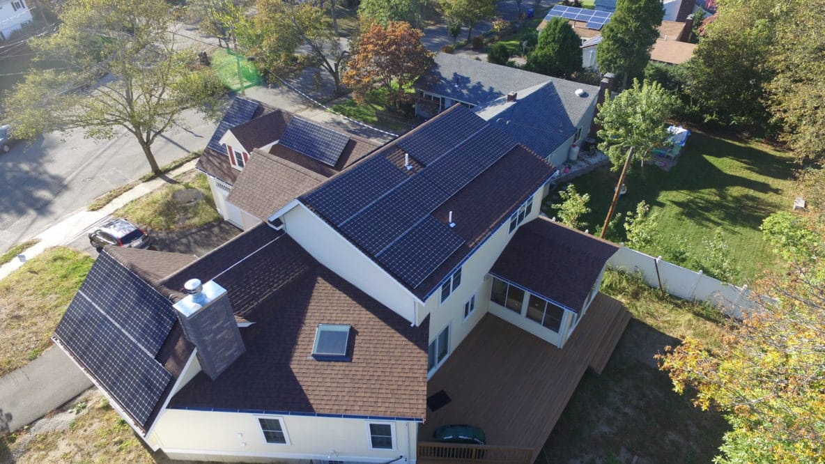 5.84 KW Residential Solar Panel Installation in Newton MA