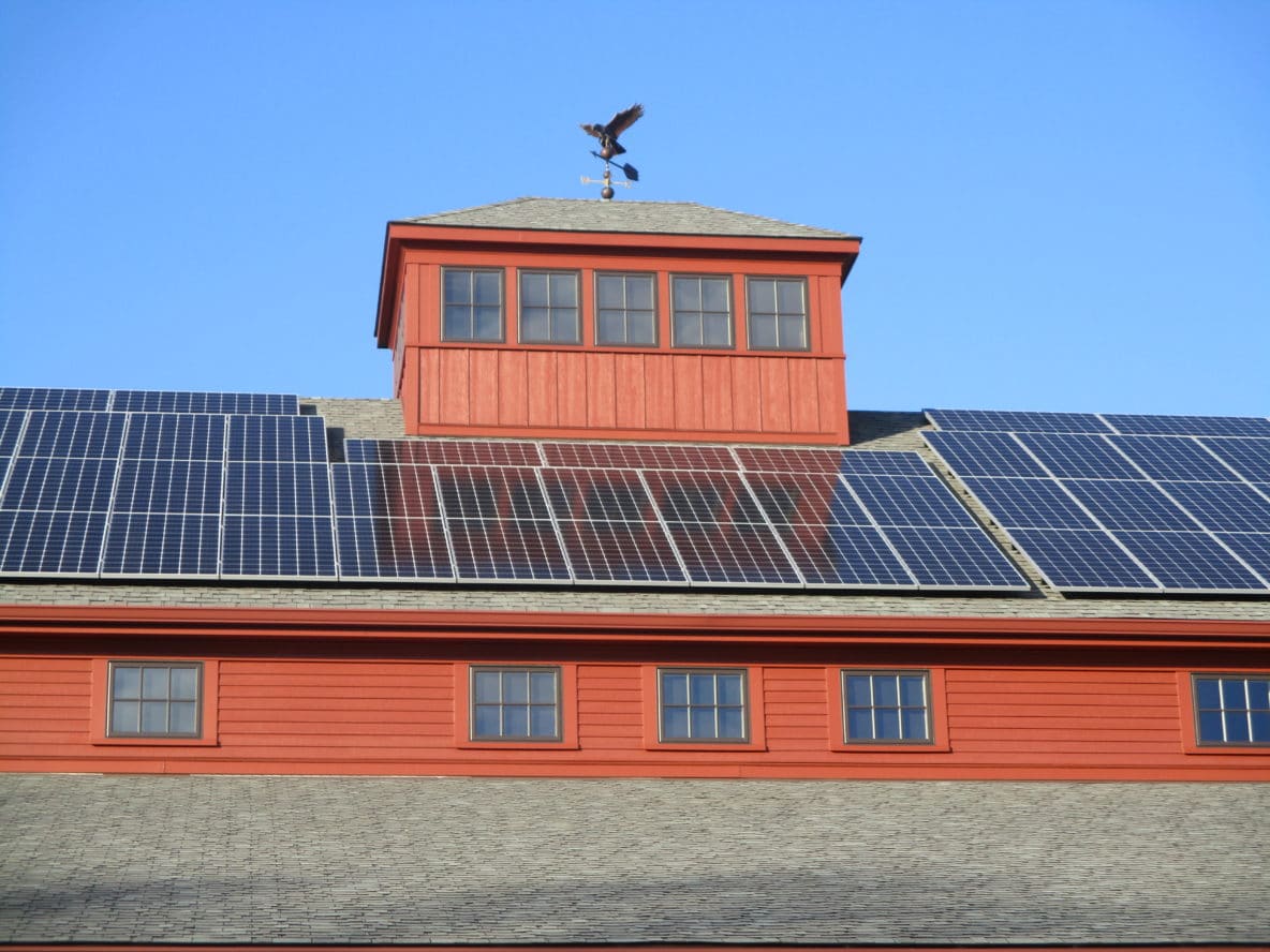 30 KW Solar Panel Installation on a Barn in Woodstock CT